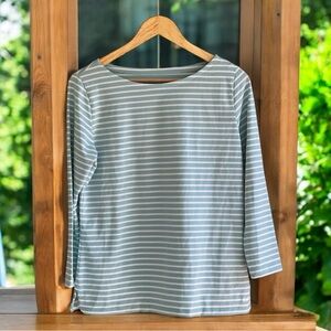 Vineyard Vines Striped Sankaty Boatneck Top